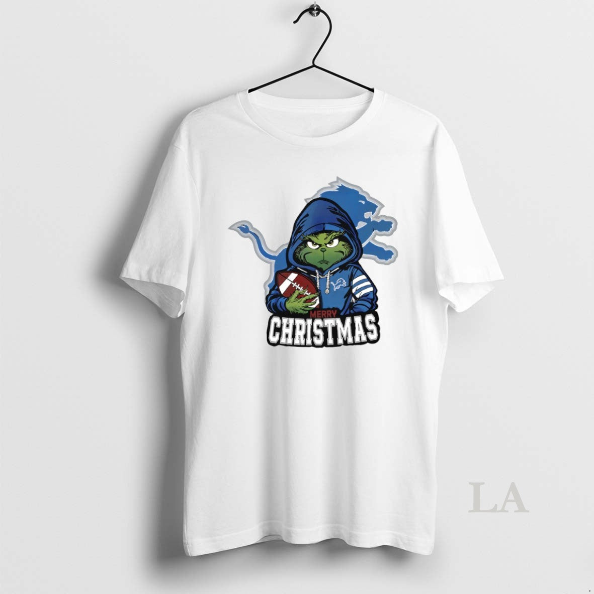 Original Grinch Detroit Lions Merry Grinchmas Football Christmas Circle