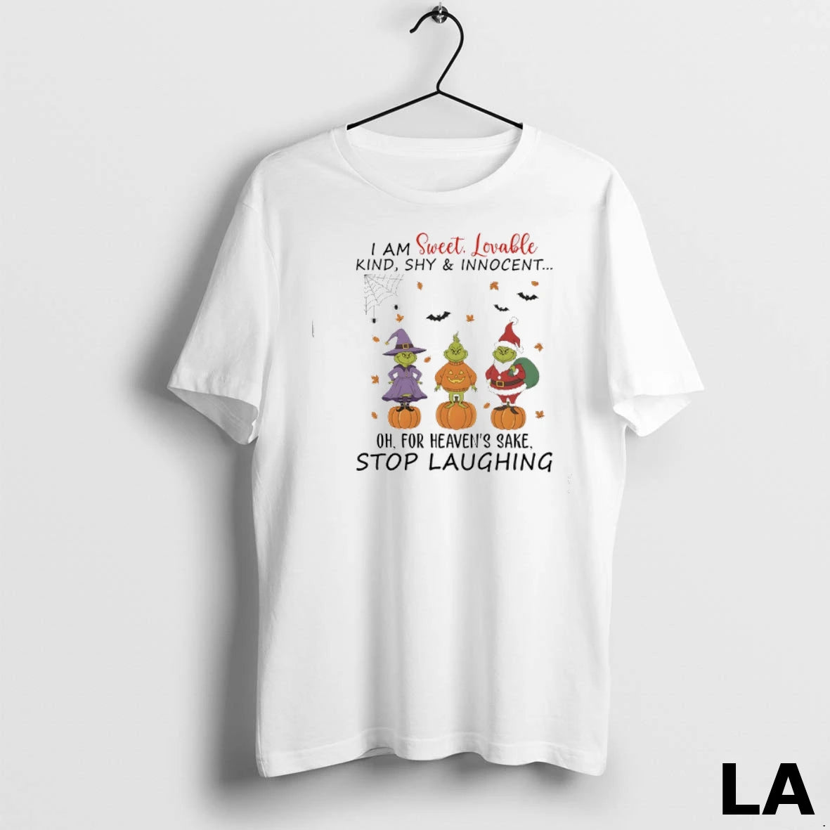 Original Grinch Pumpkin I Am Sweet Lovable Kind Shy And Innocent For Heavens Sake Stop