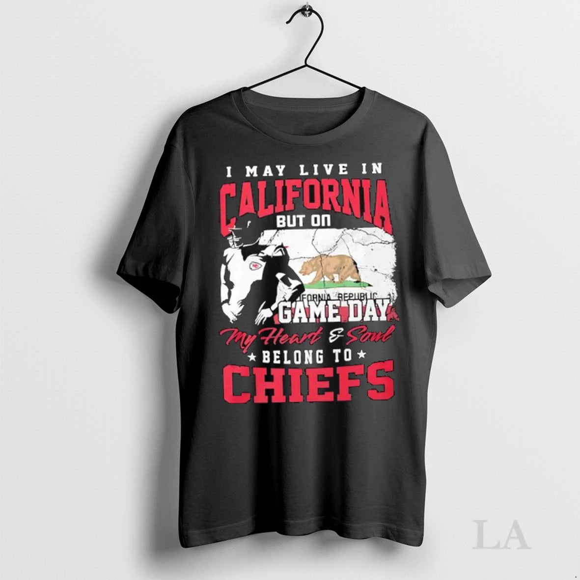 Original I May Live In California But On Game Day My Heart Soul Belong To
