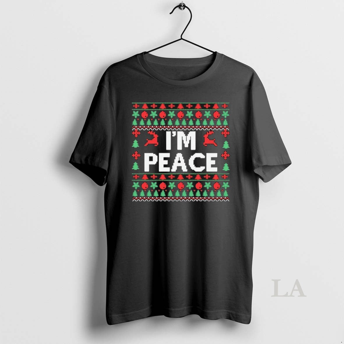 Original Im Peace Ugly Christmas