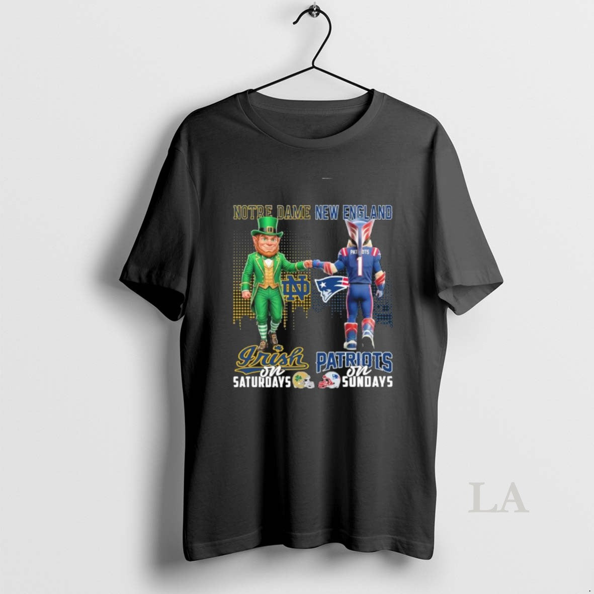 Original Irish Vs Patriots Mascot On Saturdays And On Sundays