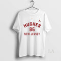 Original Jack Hughes 86 New Jersey Devils Hockey Name And Number Circle