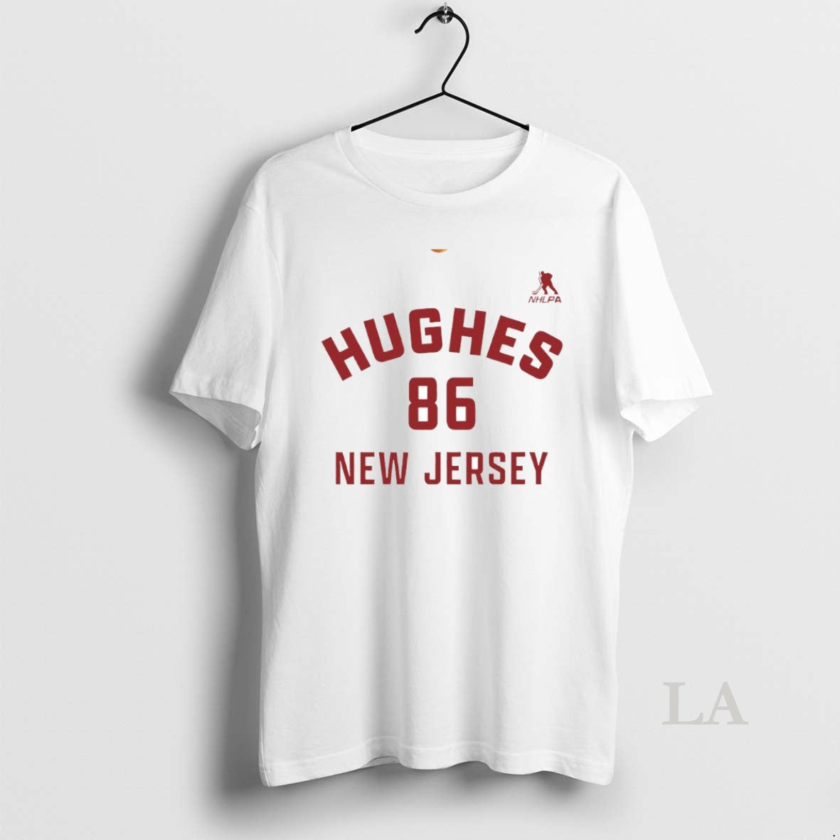 Original Jack Hughes 86 New Jersey Devils Hockey Name And Number Circle
