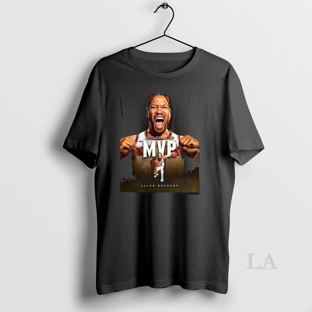 Original Jalen Brunson Mvp 2025 Nba Cup Champions Signature