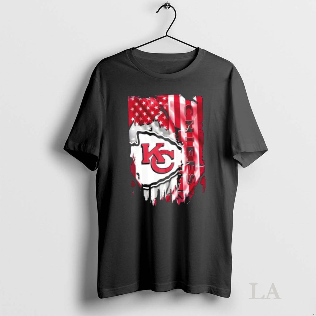 Original Kansas City Chiefs Football X American Flag