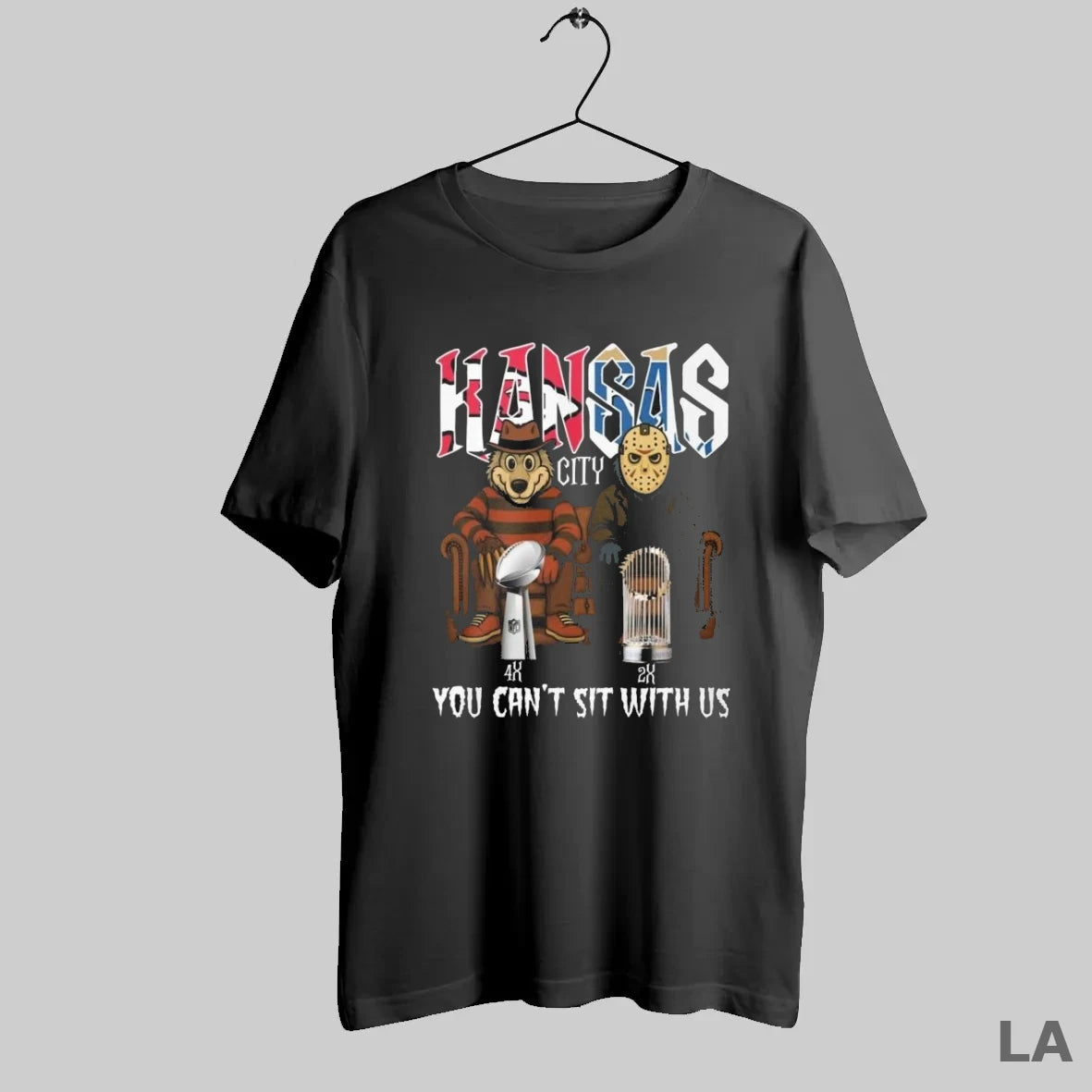 Original Kansas City Sports Chiefs X Kansas Royals Mascots Halloween You Cant Sit With Us