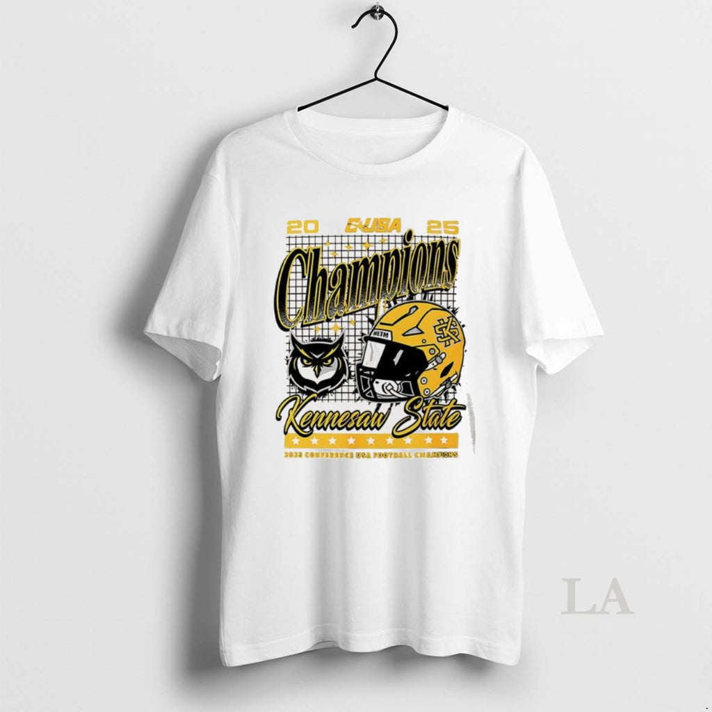 Original Kennesaw State Owls 2025 C Usa Football Champions Logo