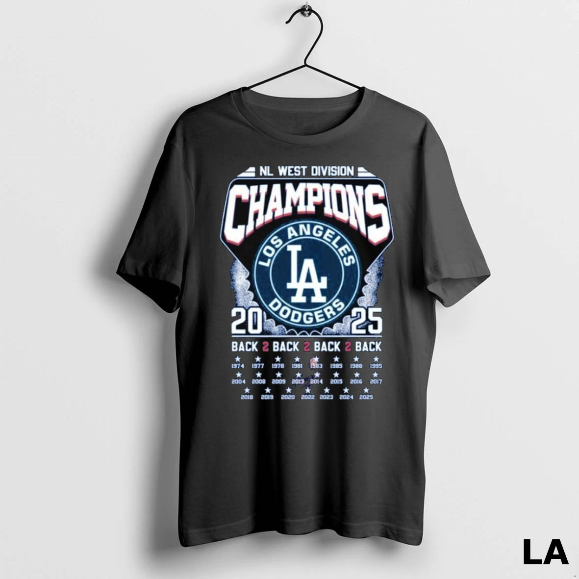 Original Los Angeles Dodgers Nl West Division Champions 2025 Back 2 Back 2 Back