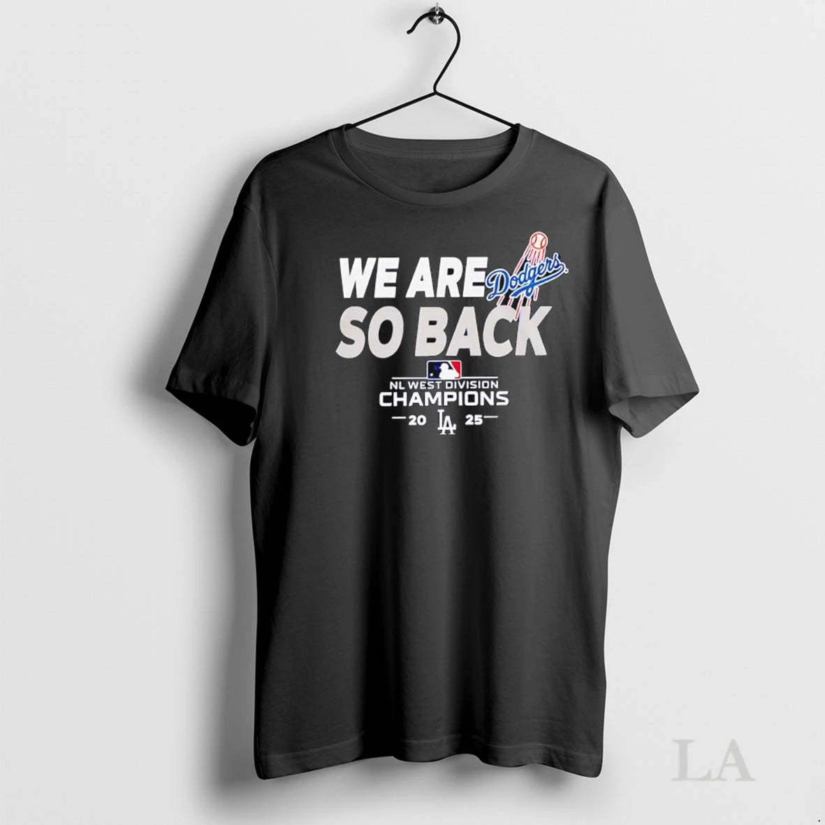 Original Los Angeles Dodgers We Are So Back Nl West Division Champions 2025 Logo Ladies