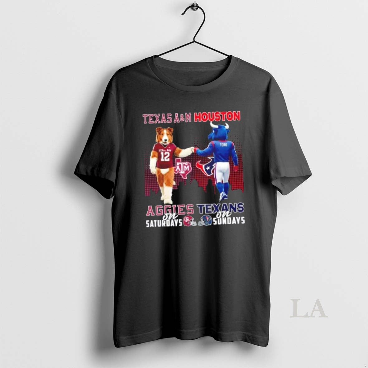 Original Mascots Texas Am Aggies On Saturdays X Houston Texans On Sundays Skyline
