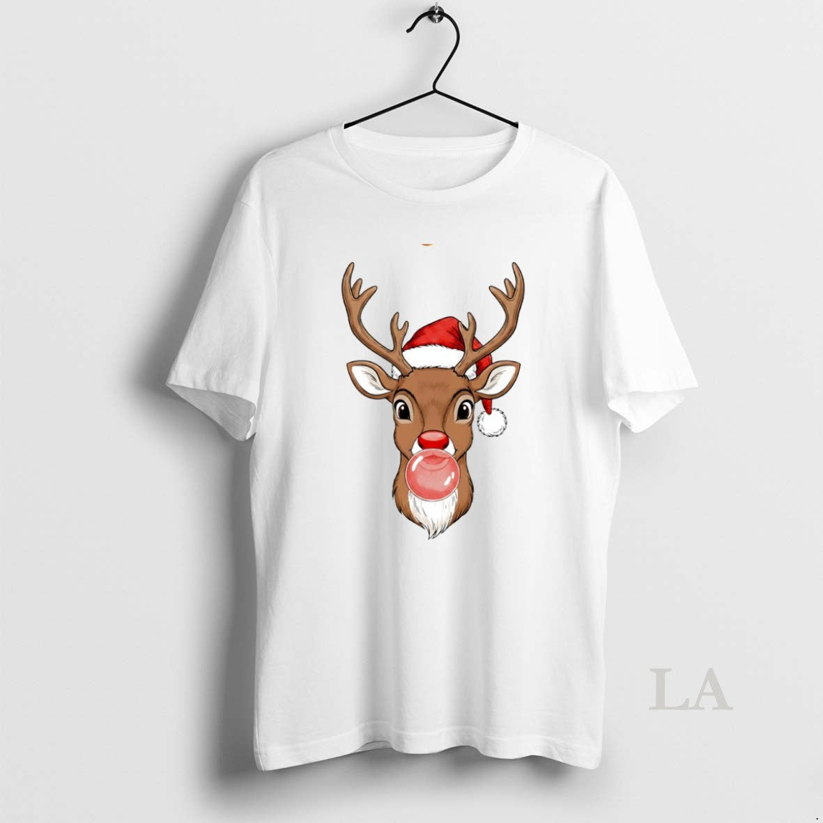 Original Merry Christmas Reindeer Bubble Gum Circle