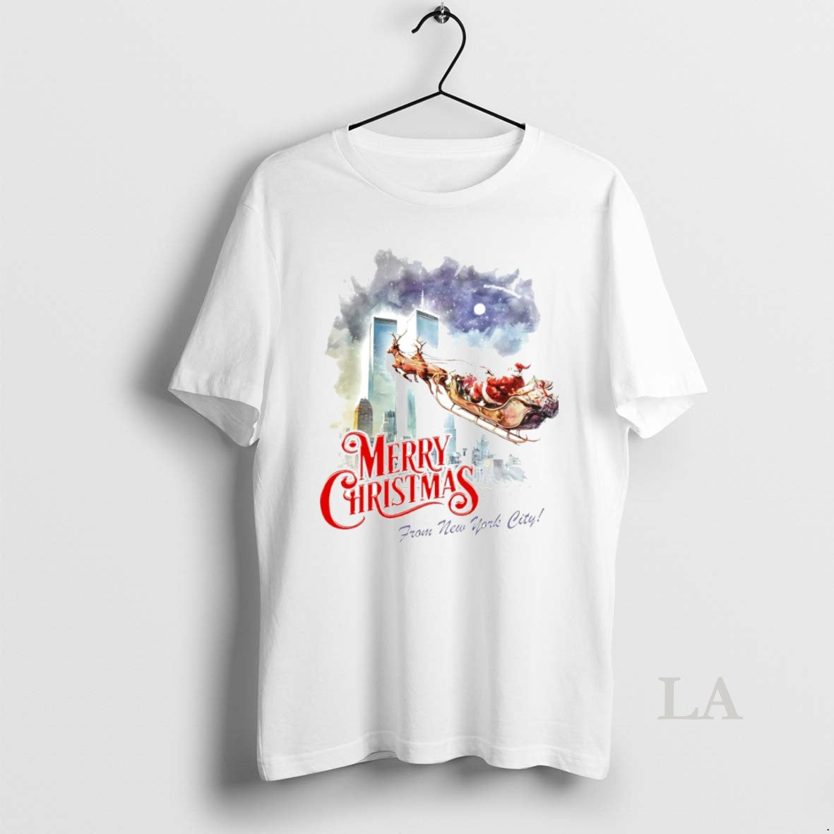 Original Merry Christmas From New York City Graphic Circle
