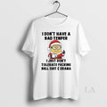 Original Minion I Dont Have A Bad Temper I Just Dont Tolerate Christmas