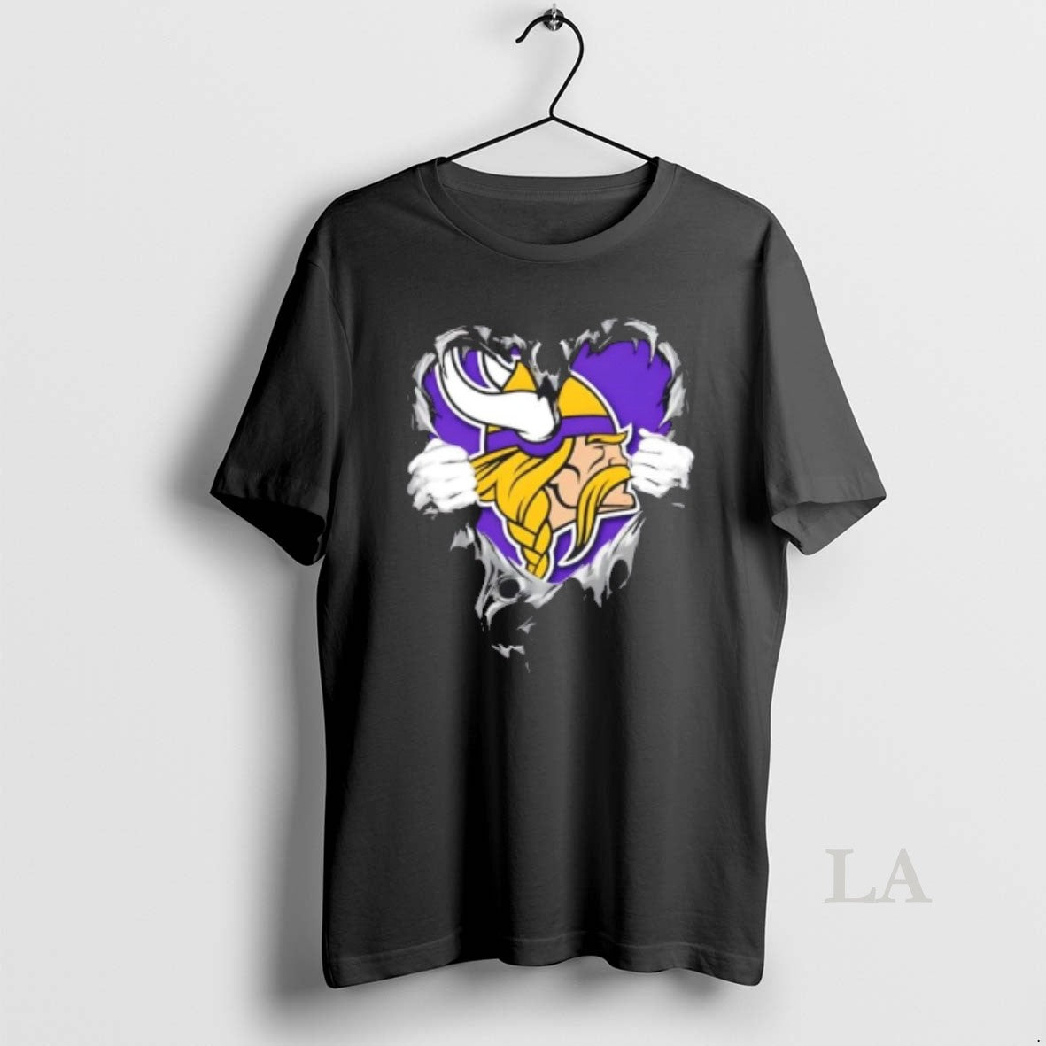 Original Minnesota Vikings Rip The Chest Forever In My Heart