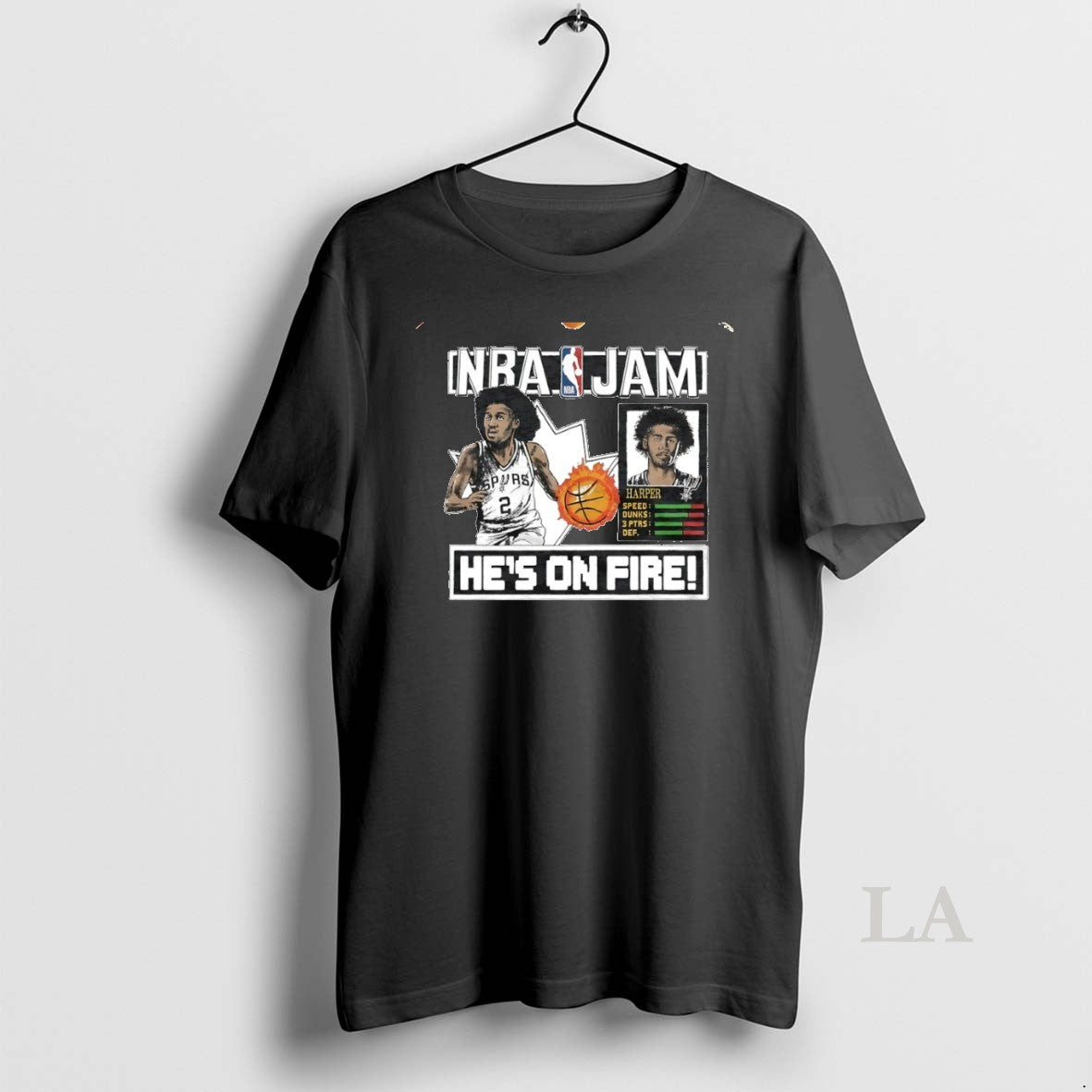Original Nba Jam San Antonio Spurs Dylan Harper Hes On Fire Circle