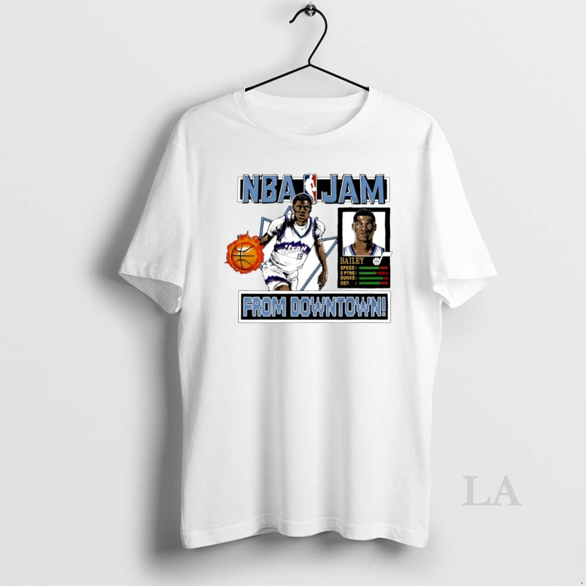 Original Nba Jam Utah Jazz Ace Bailey From Downtown Circle