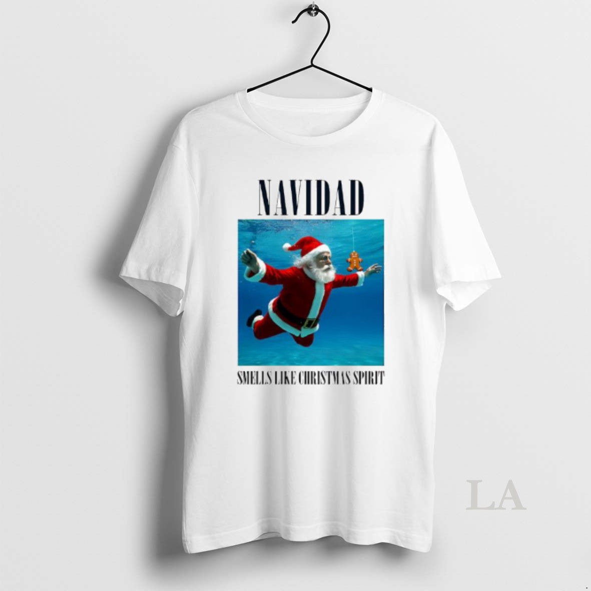 Original Navidad Smells Like Christmas Spirit Santa Claus Underwater