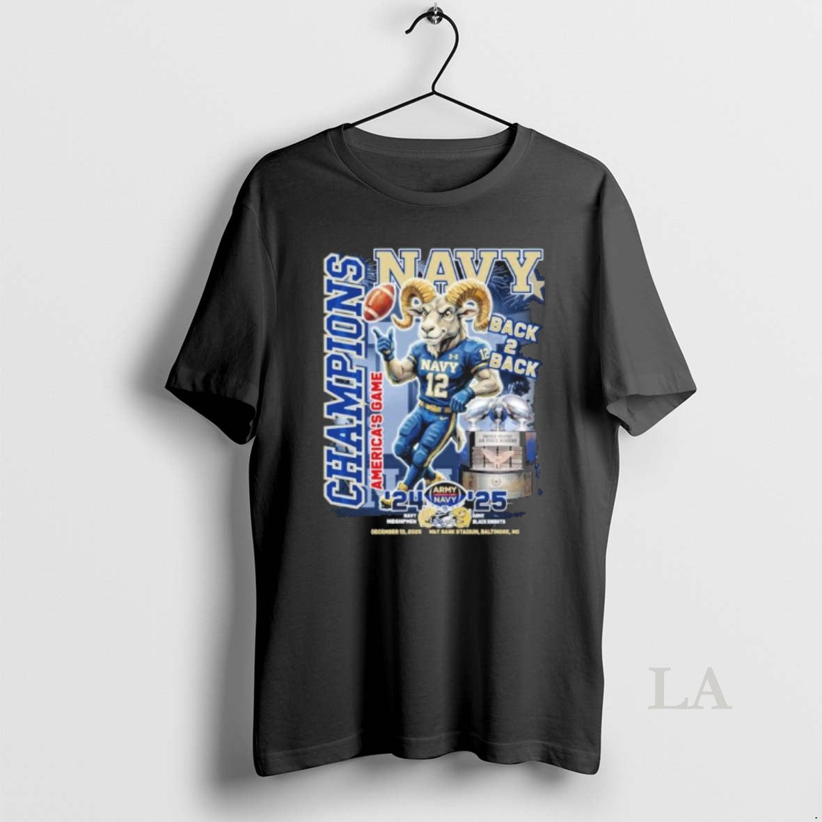 Original Navy Midshipmen Mascot Back 2 Back Americas Game Champions