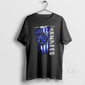 Original New York Yankees Baseball Battle Shattered Usa Flag Rip Design