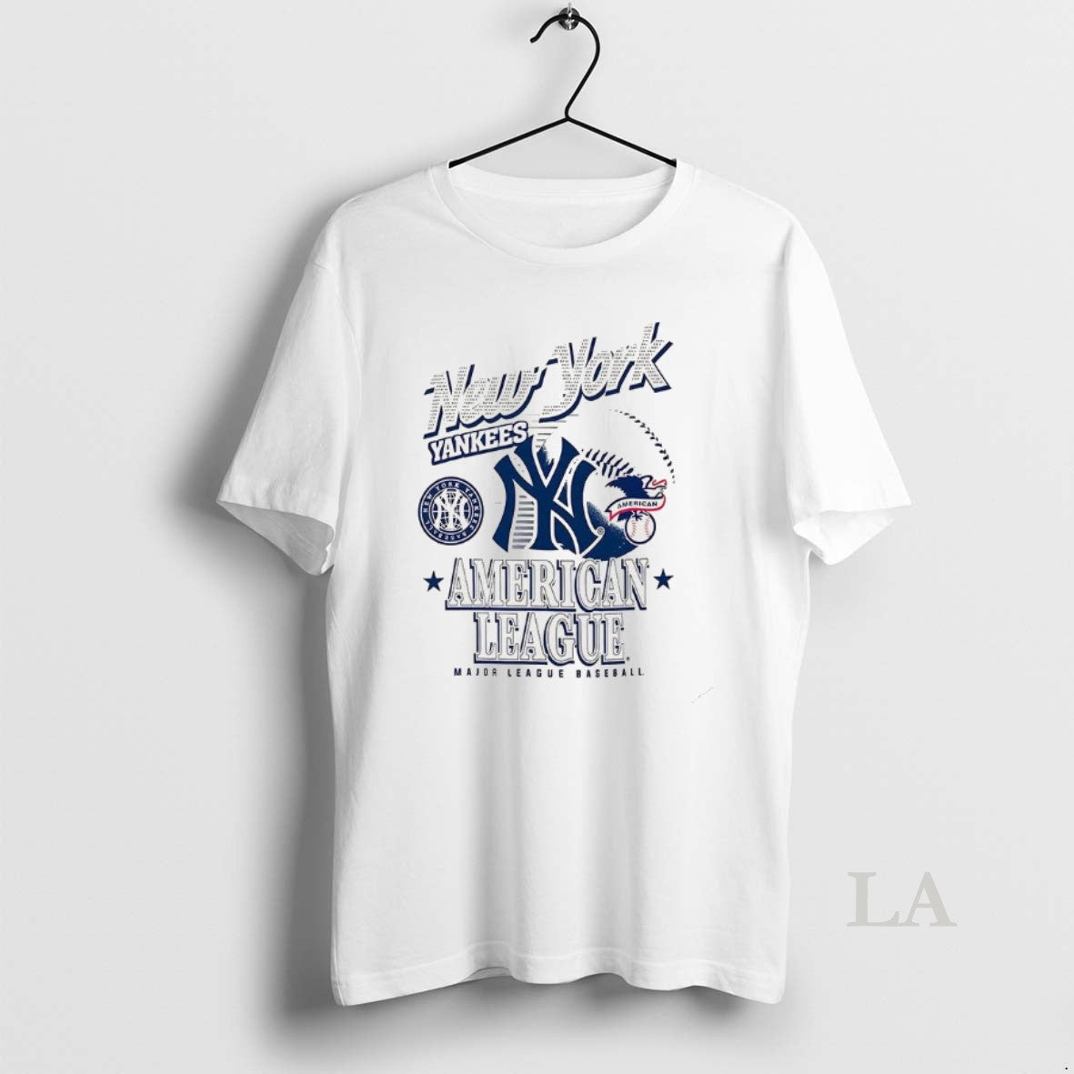 Original New York Yankees Mlb American National League Logo Ball Retro