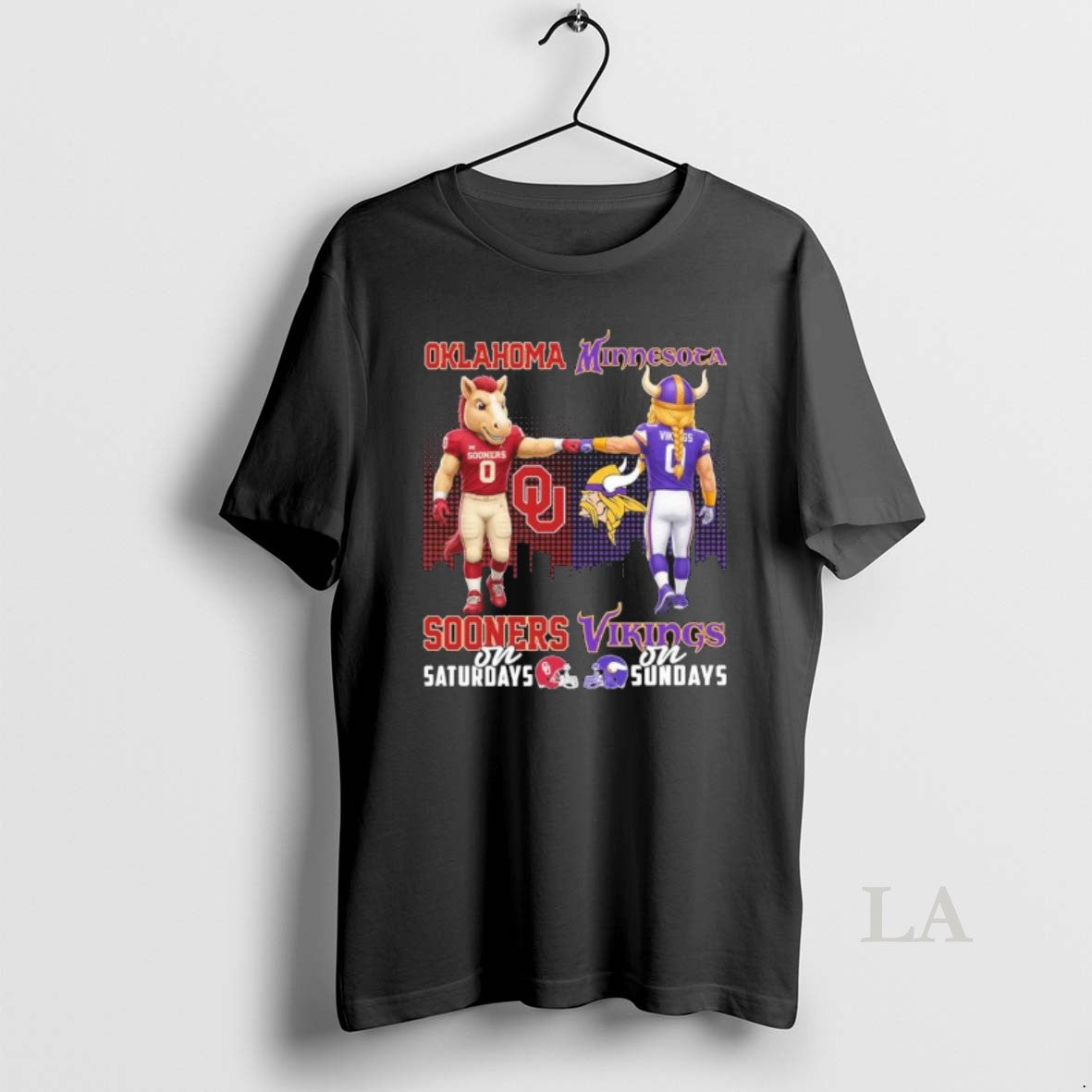Original Oklahoma Sooners And Minnesota Vikings Mascot On Saturdays And On Sundays