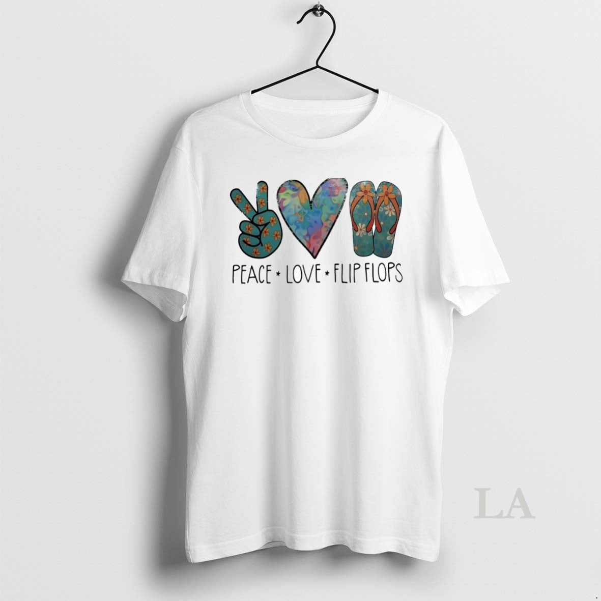 Original Peace Love Flip Flops Circle