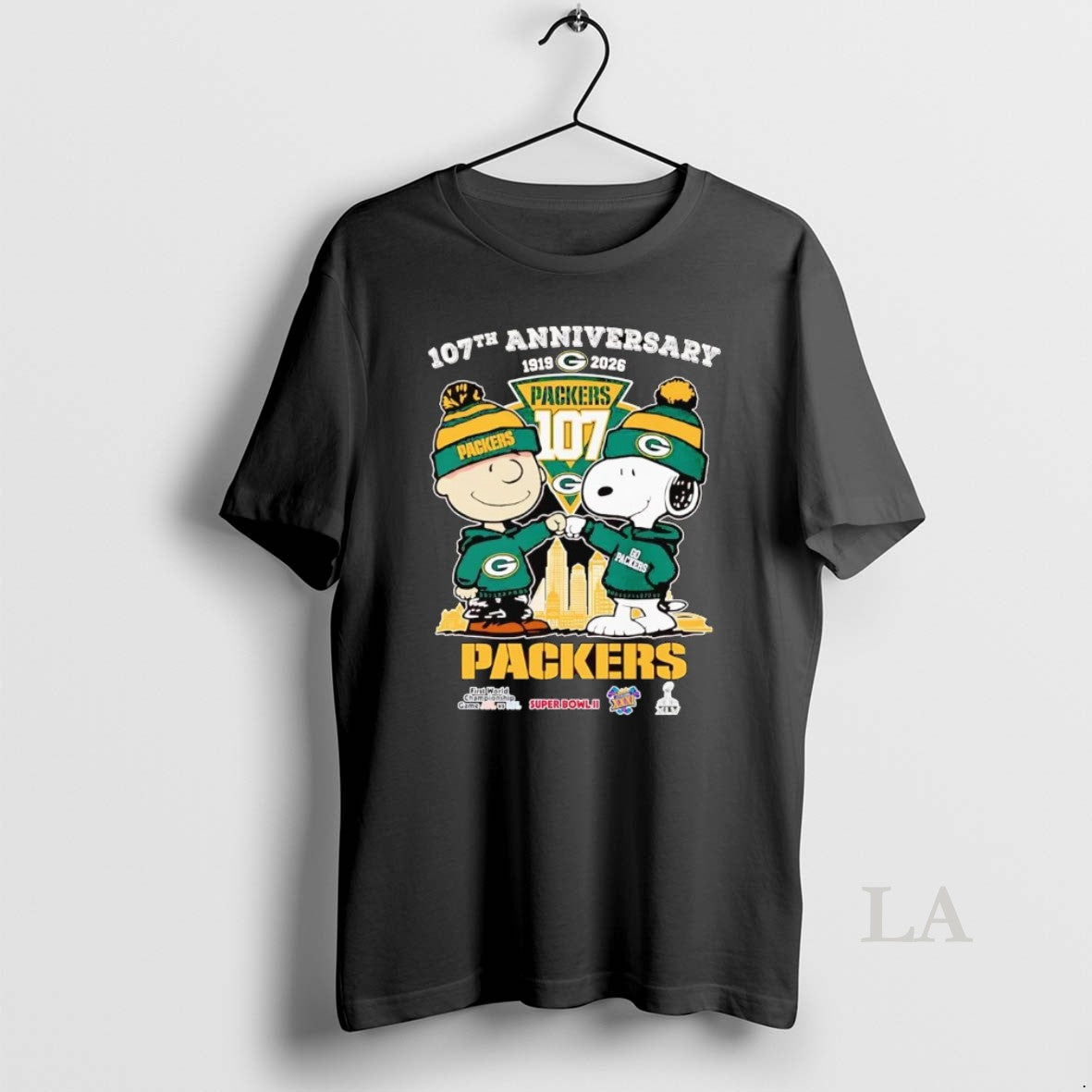 Original Peanuts 107th Anniversary 1919 2026 Green Bay Packers