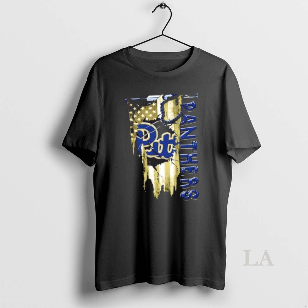 Original Pittsburgh Panthers Football Battle Shattered Usa Flag Rip Design