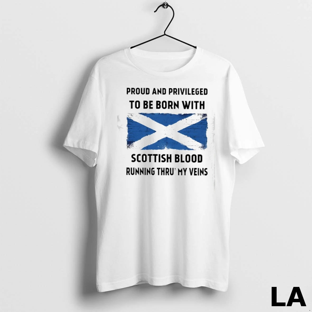 Original Proud And Privileged To Be Born With Scottish Blood Running Thru My Veins Scotland