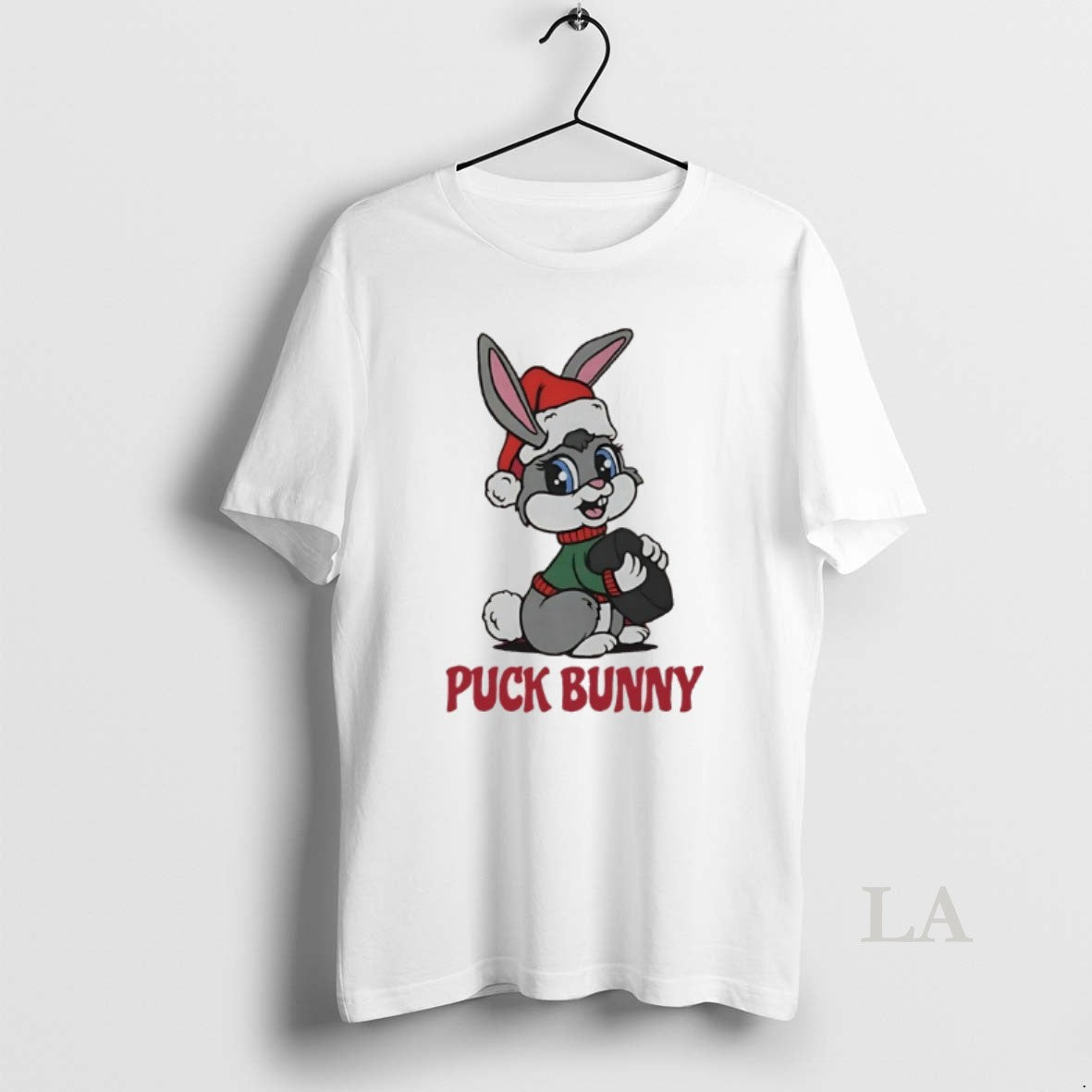 Original Puck Bunny Hockey Christmas Santa