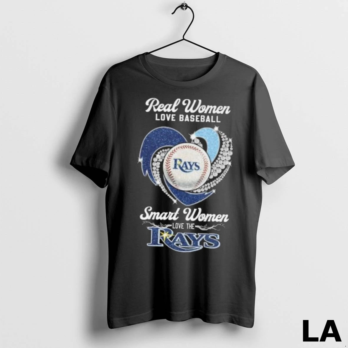 Original Real Women Love Baseball Smart Women Love The Tampa Bay Rays Diamond Heart 2025