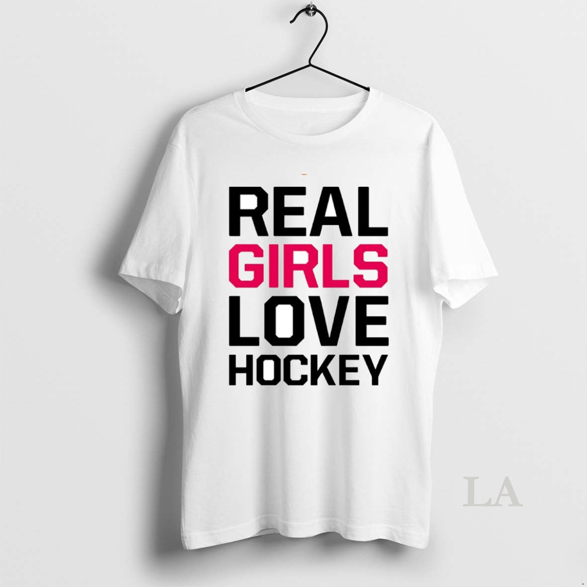 Original Real Girls Love Hockey Circle