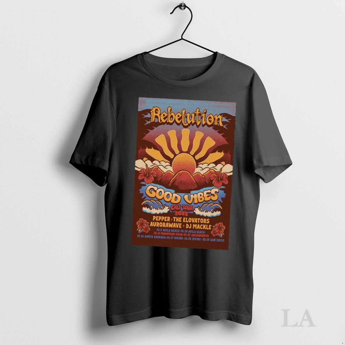 Original Rebelution Good Vibes Cali Tour 2025 10 9 10 Avila Beach 10 11 Mountain