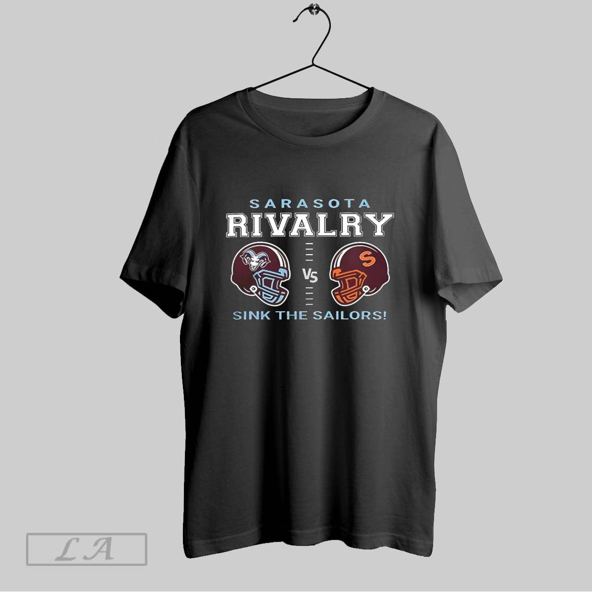 Original Riverview Rams Vs Sarasota Sailors Football Sarasota Rivalry Sink The Sailors 2025 Helmet