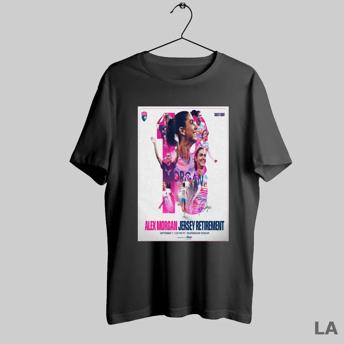Original San Diego Wave Fc Alex Morgan Jersey Retirement September 7 2025 Snapdragon Stadium Signature