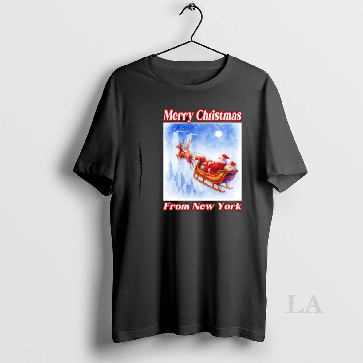 Original Santa Sleigh Merry Christmas From New York
