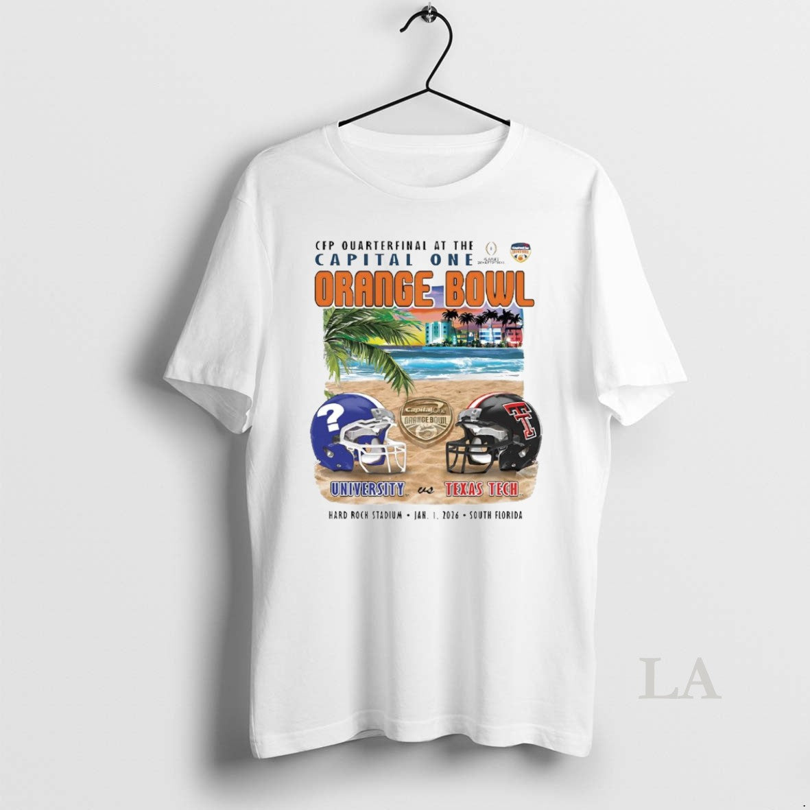 Original Tbd Vs Texas Tech Red Raiders 2026 Capital One Orange Bowl Cfp