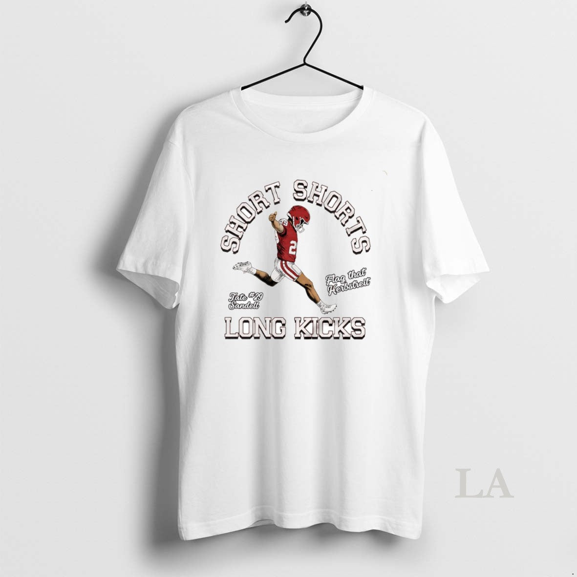 Original Tate Sandell 29 Oklahoma Sooners Football Short Shorts Long Kicks Circle