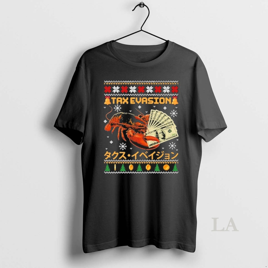 Original Tax Evasion Lobster Ugly Christmas