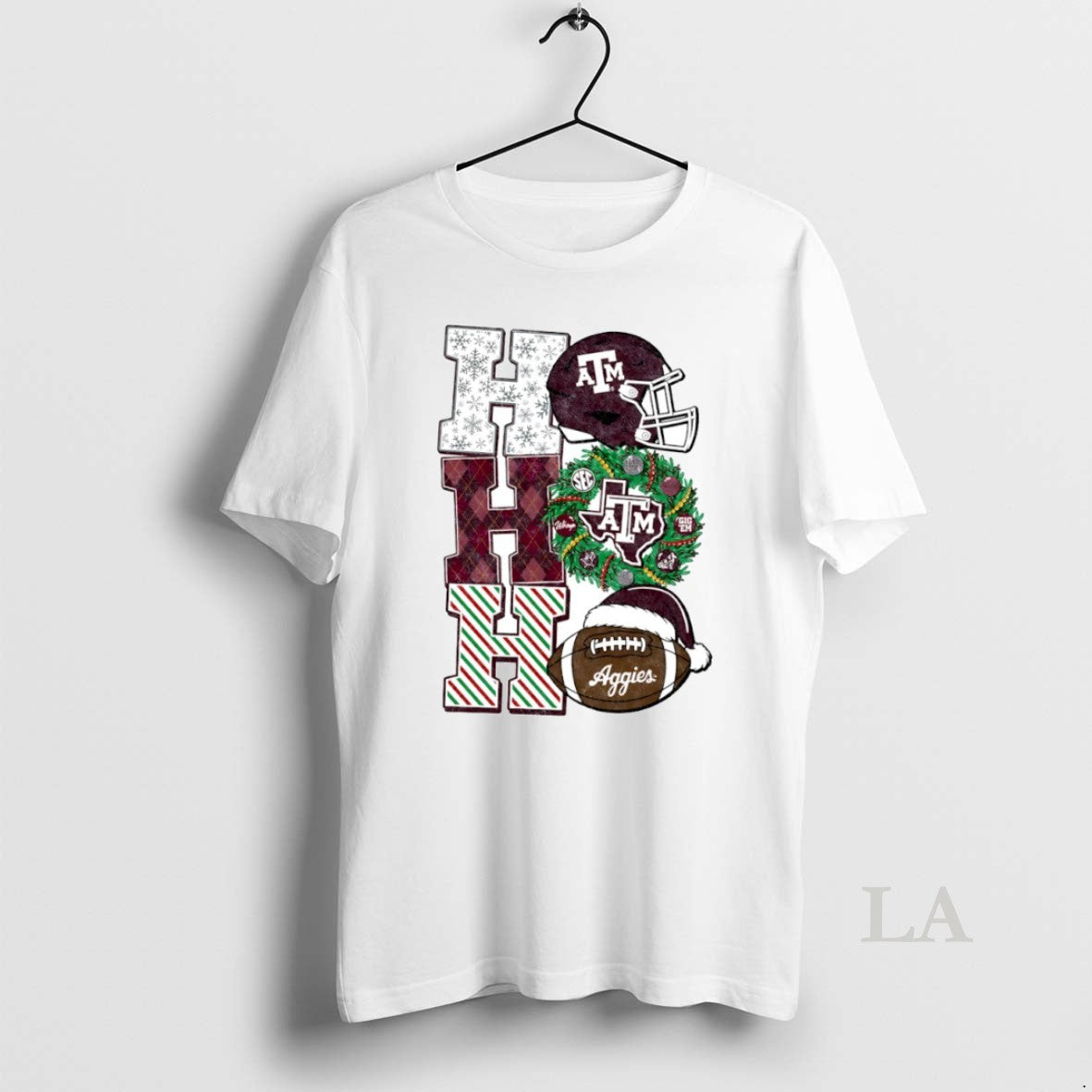 Original Texas A And M Aggies Ho Ho Ho Christmas Helmet Circle