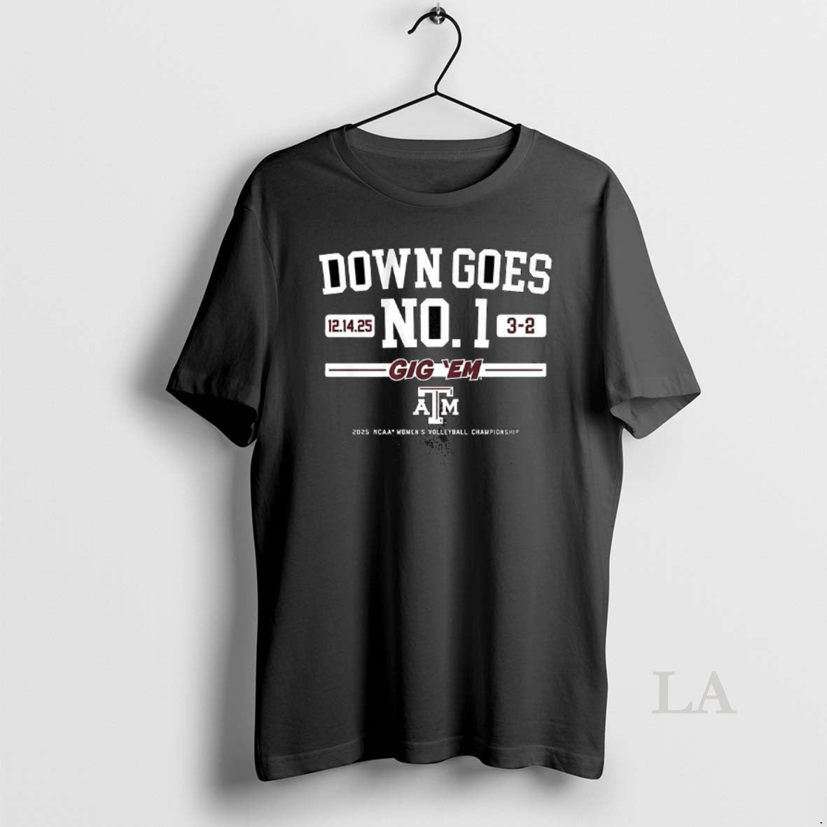 Original Texas Am Volleyball Down Goes No 1 Gig Em 2025 Ncaa Championship