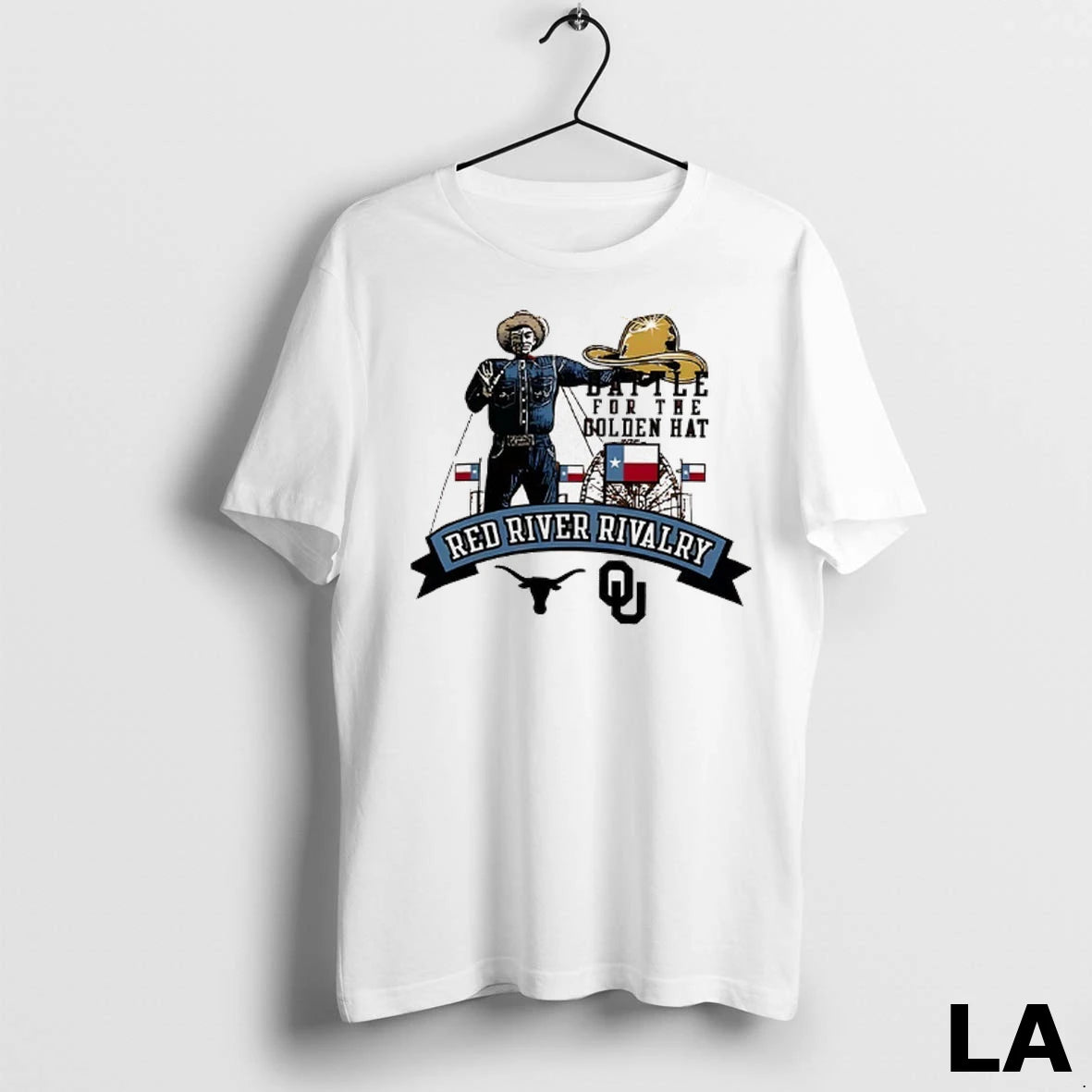 Original Texas Longhorns Vs Oklahoma Sooners Champion Red River Rivalry Big Tex Battle For The