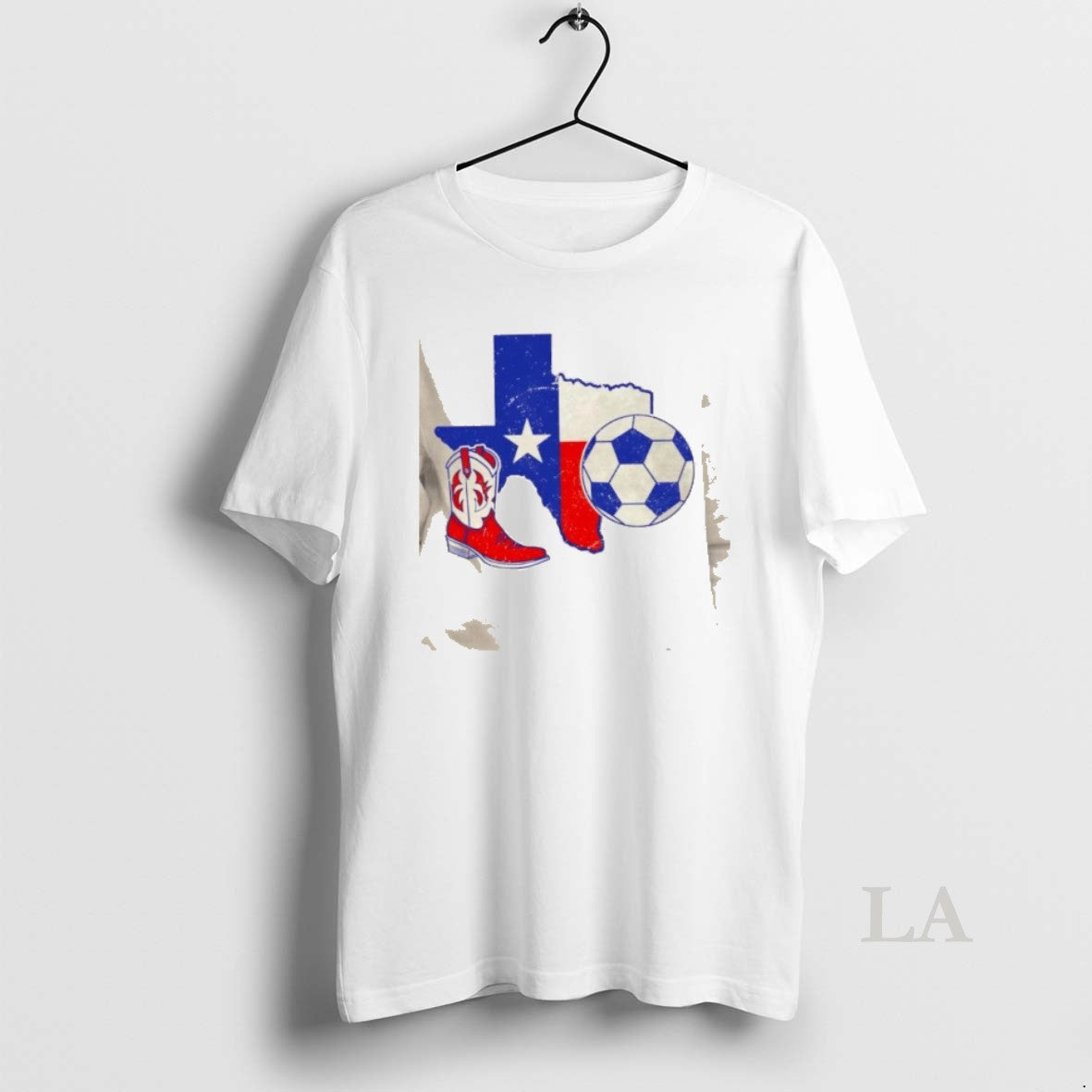 Original Texas Map Soccer Graphic