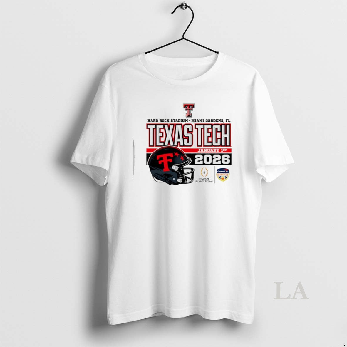 Original Texas Tech Red Raiders 2025 26 Cfp Orange Bowl Postseason Graphic