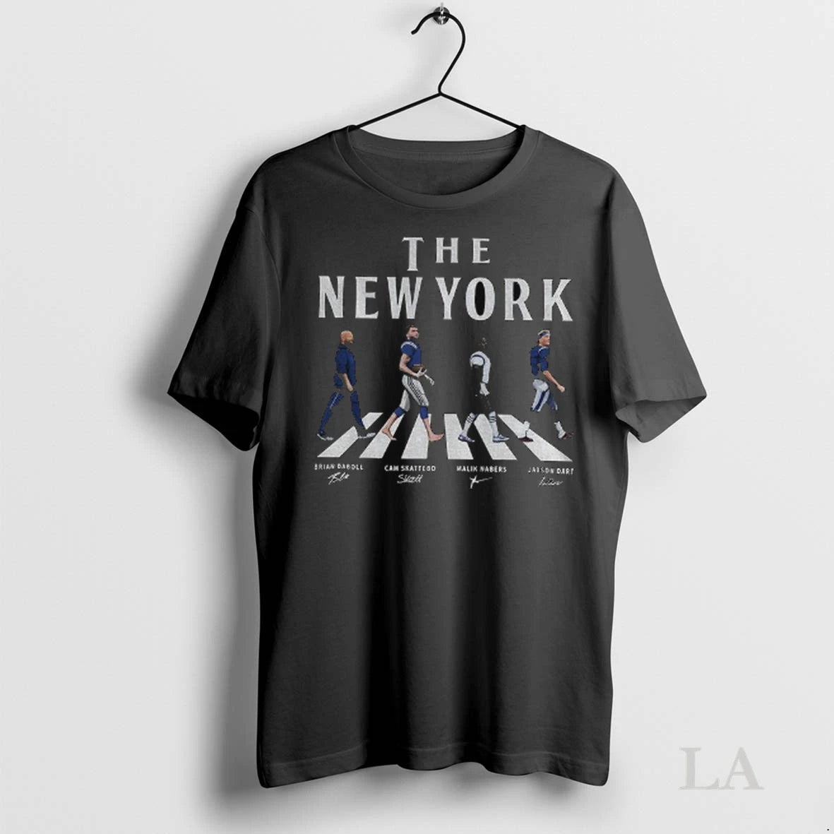 Original The New York Brian Daboll Cam Skattebo Malik Nabers And Jaxson Dart Abbey Road