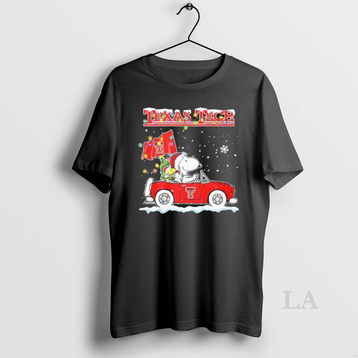 Original The Peanuts Driving Carx Texas Tech Red Raiders Christmas