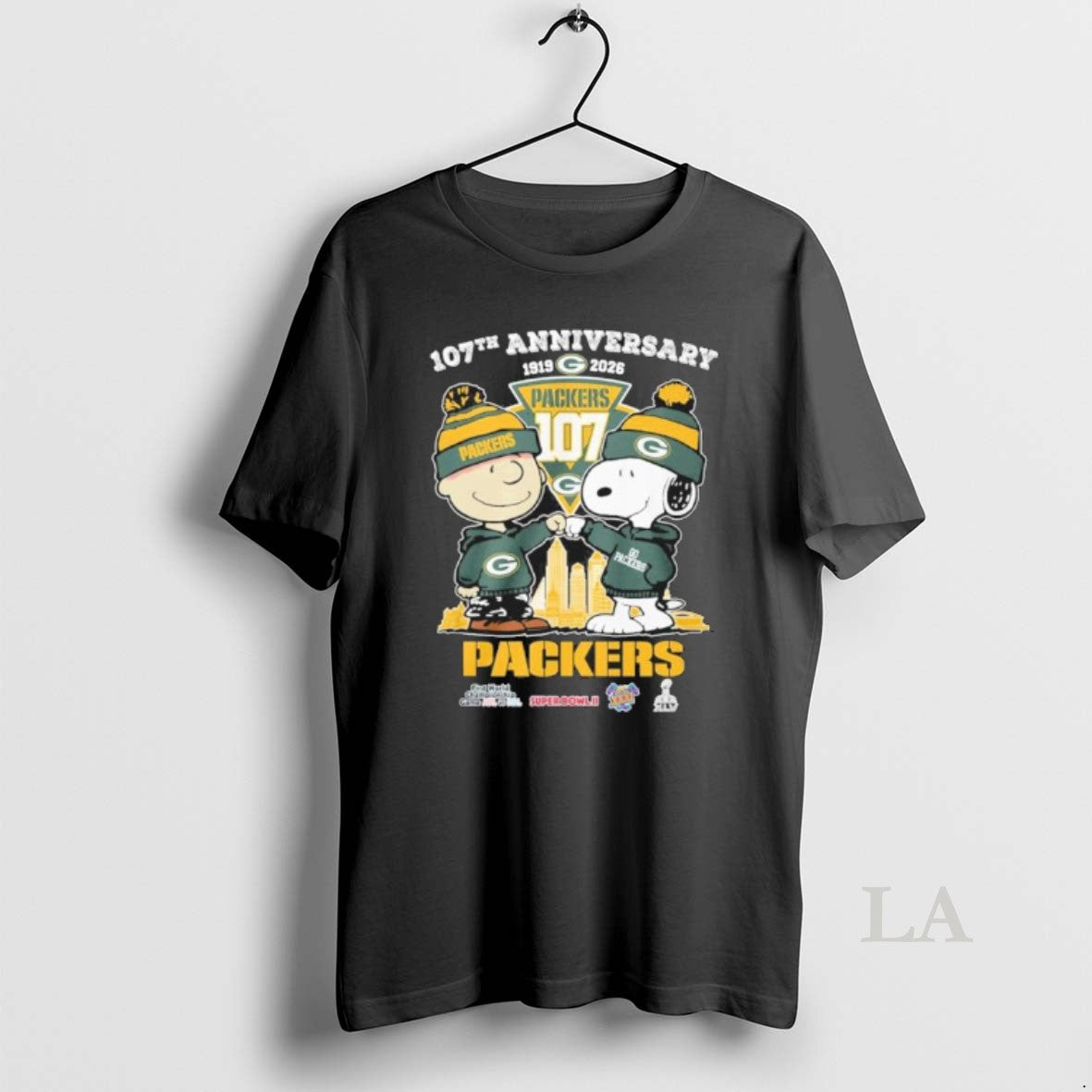 Original The Peanuts Fist Bump X Green Bay Packers 107th Anniversary