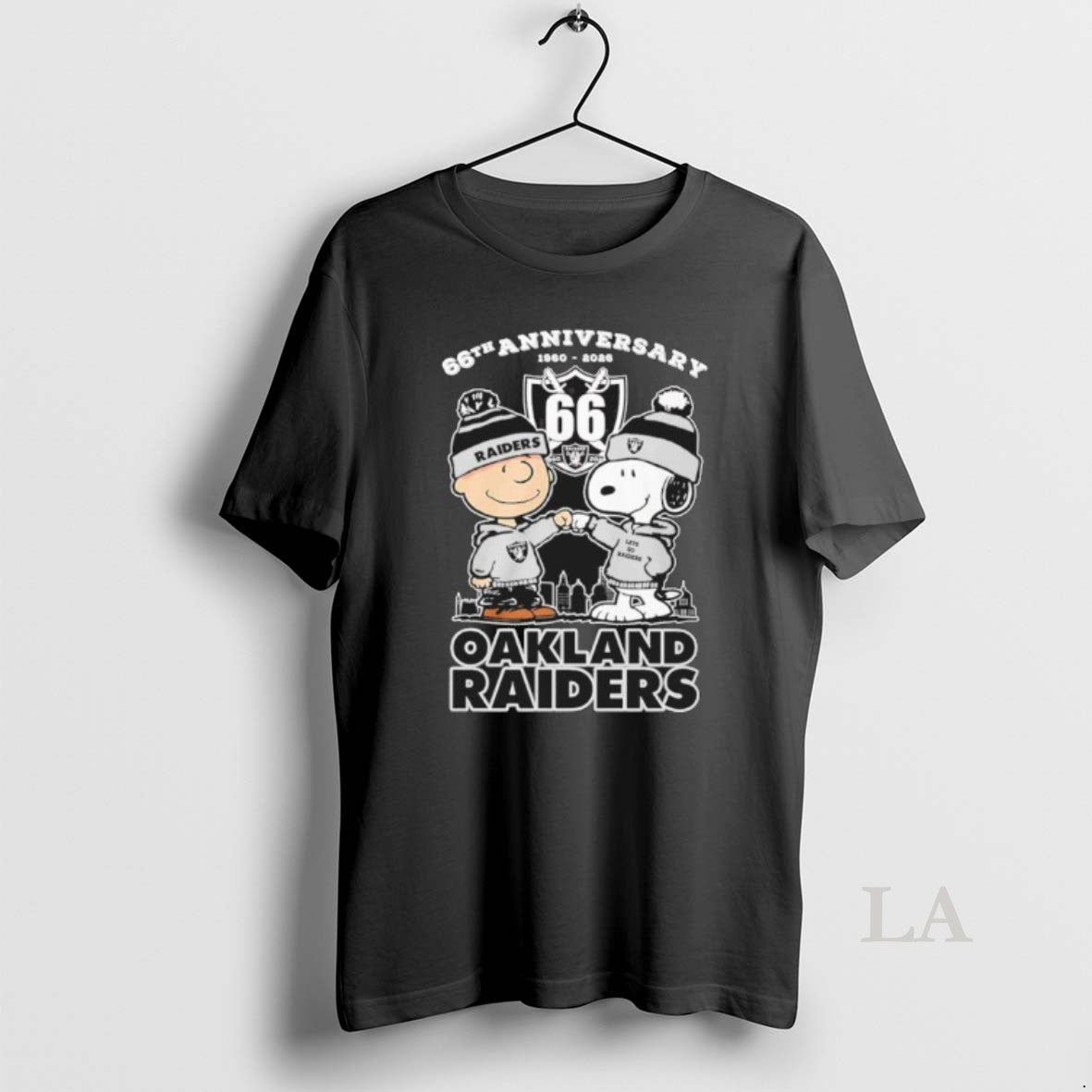 Original The Peanuts Fist Bump X Oakland Raiders 66th Anniversary