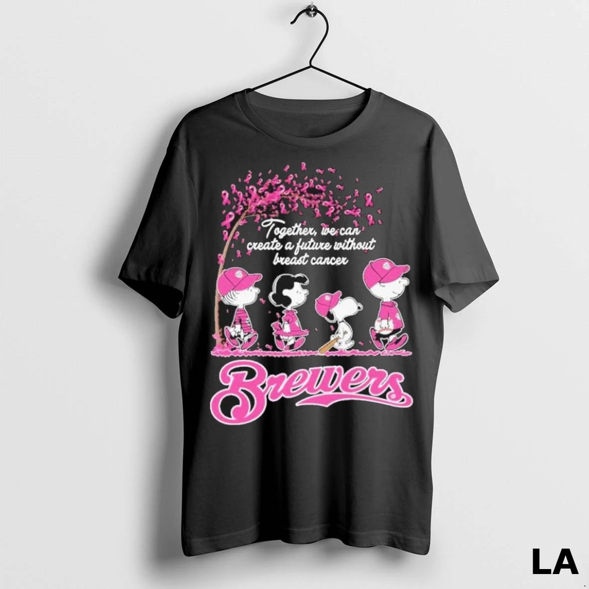 Original The Peanuts X Milwaukee Brewers Together We Can Create A Future Without Breast Cancer