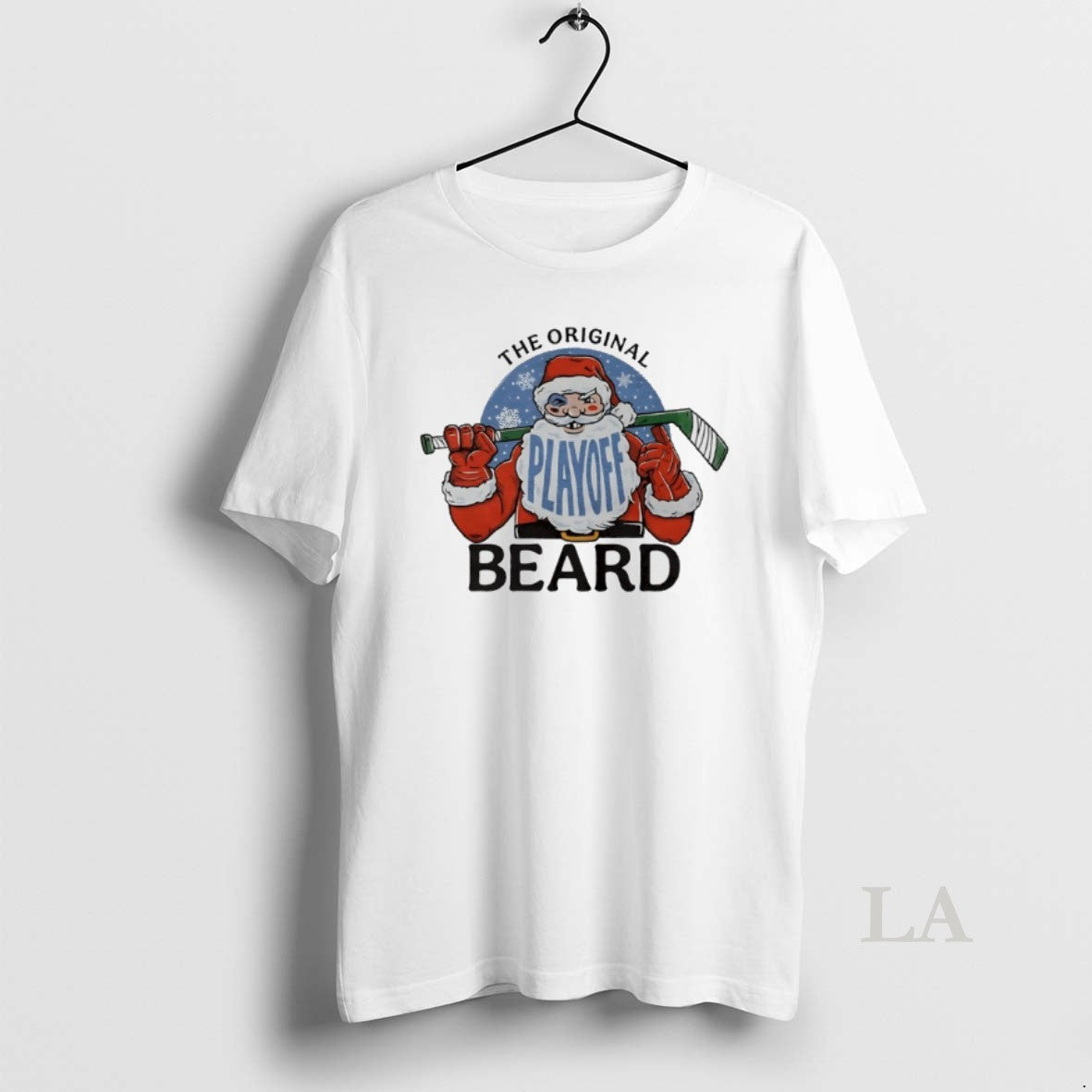 Original The Playoff Beard Santa Hockey